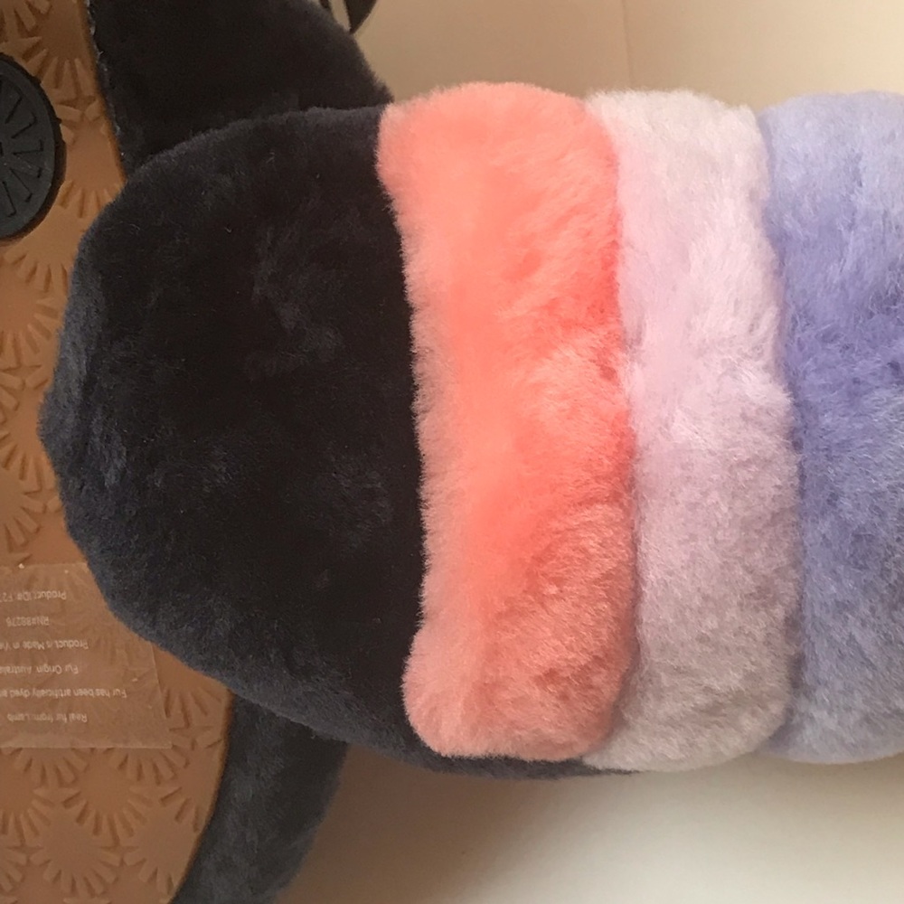 UGG | U.S. Sz 7 |  Fluff Yeah Slide | Multi-Color - Picture 2 of 13